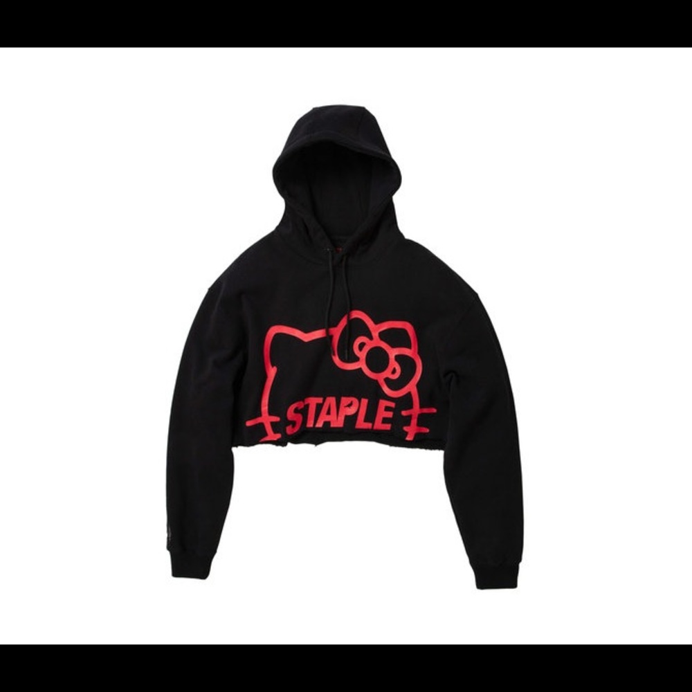 EXCLUSIVE Staple x Hello Kitty Crop Hoodie
